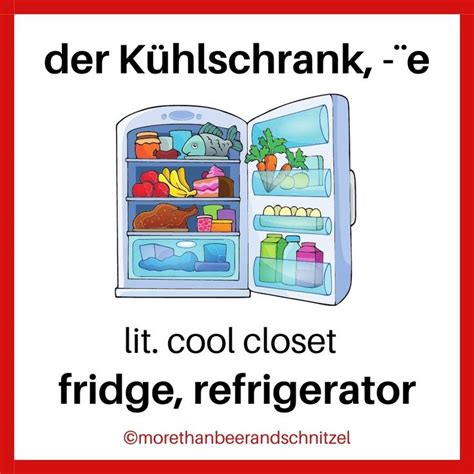 refrigerator deutsch|refrigerator in German